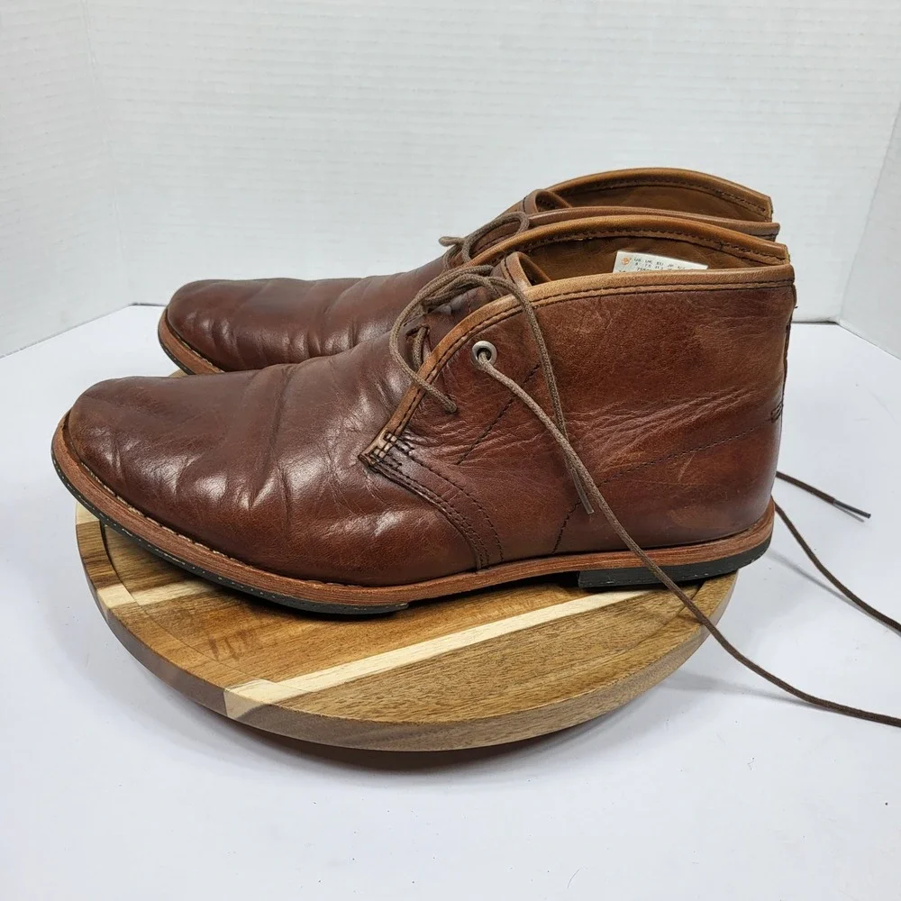 Timberland Boot Company Mens Wodehouse LH PT Chukka Brown Leather Boots Size 8 M